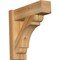 Ekena Millwork Olympic Block Rough Sawn Outlooker, Western Red Cedar, 6"W x 18"D x 18"H OUT06X18X18OLY05RWR - alternate 1